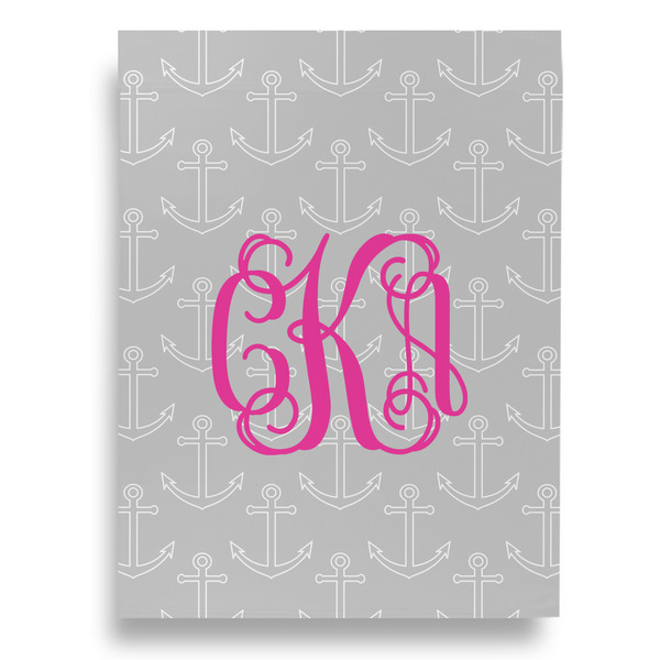 Monogram Anchor House Flags - Double Sided - BACK