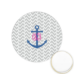 Monogram Anchor Printed Cookie Topper - 1.25"