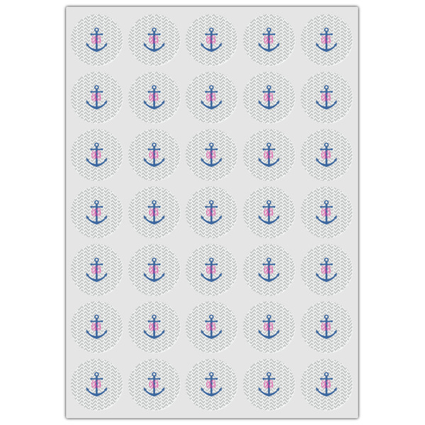 Monogram Anchor Icing Circle - XSmall - Set of 35