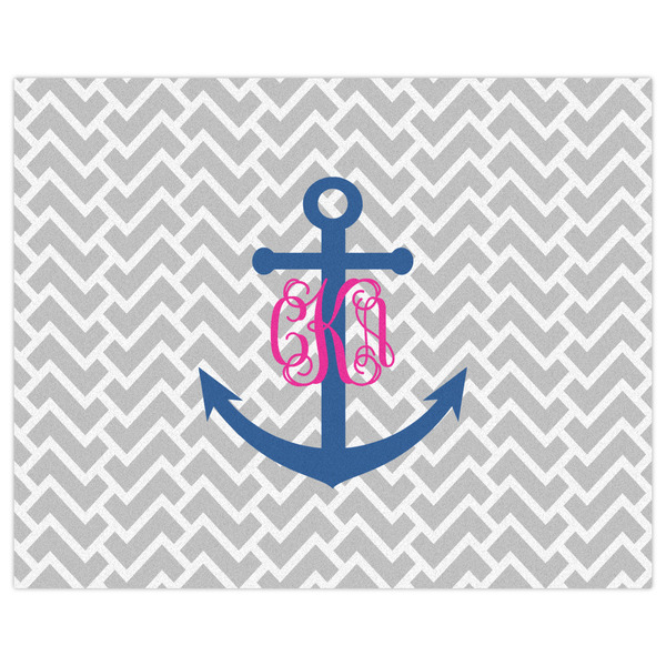 Monogram Anchor Indoor / Outdoor Rug - 8'x10' - Front Flat
