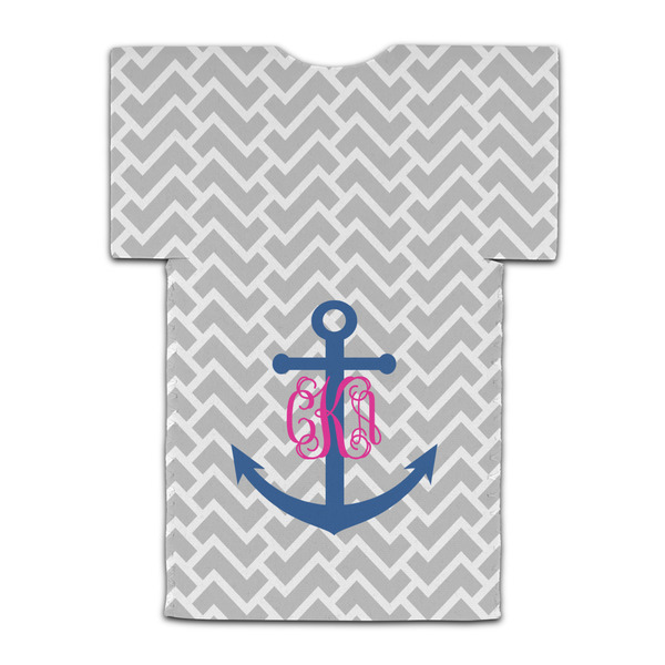 Monogram Anchor Jersey Bottle Cooler - BACK (flat)
