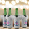 Monogram Anchor Jersey Bottle Cooler - Set of 4 - LIFESTYLE