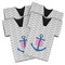 Monogram Anchor Jersey Bottle Cooler - Set of 4