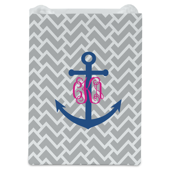 Monogram Anchor Jewelry Gift Bag - Gloss - Front