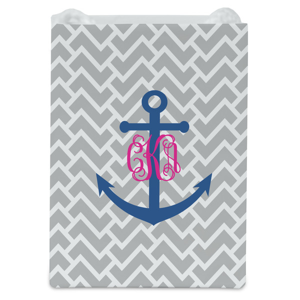 Monogram Anchor Jewelry Gift Bag - Matte - Front