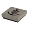 Monogram Anchor Jewelry Gift Box - Engraved Leather Lid