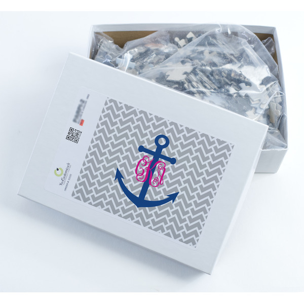 Monogram Anchor Jigsaw Puzzle 500 Piece - Box