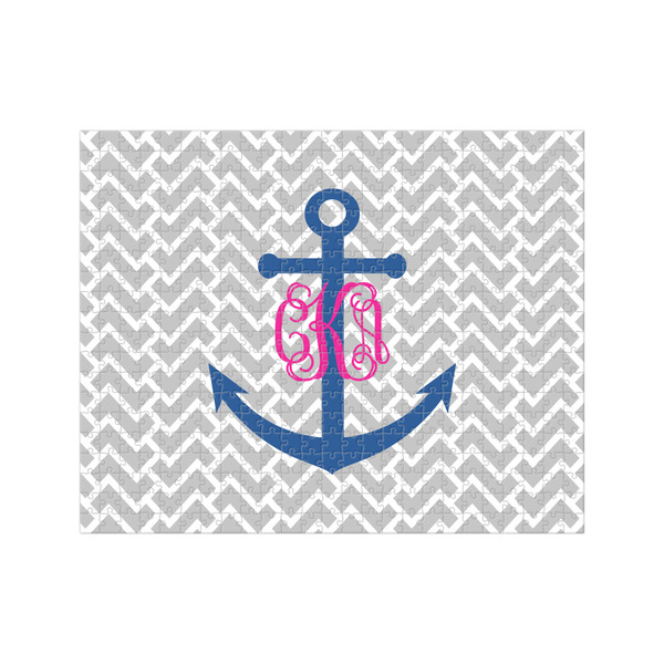Custom Monogram Anchor 500 pc Jigsaw Puzzle