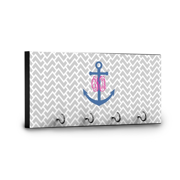 Monogram Anchor Key Hanger - Front View with Hooks