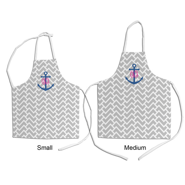 Monogram Anchor Kid's Aprons - Comparison