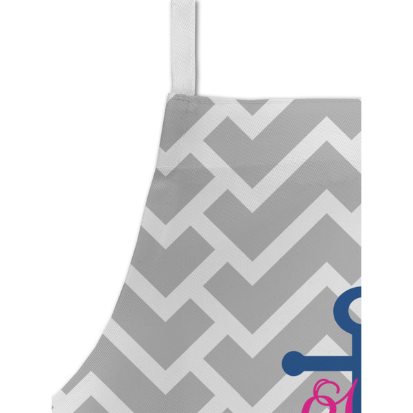 Monogram Anchor Kid's Aprons - Detail
