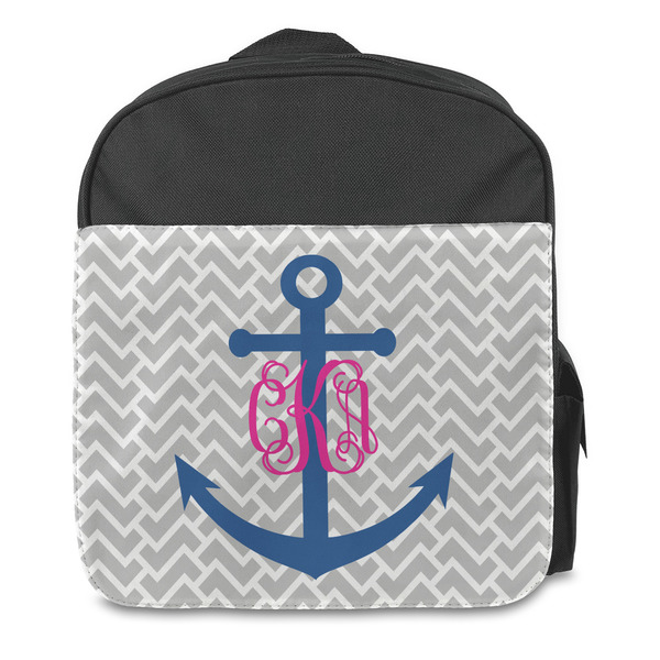 Monogram Anchor Kids Backpack - Front