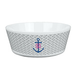 Monogram Anchor Kid's Bowl