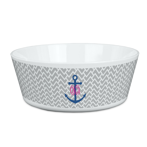 Custom Monogram Anchor Kid's Bowl