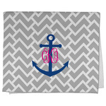 Monogram Anchor Kitchen Towel - Poly Cotton