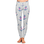 Monogram Anchor Ladies Leggings - Extra Small (Personalized)