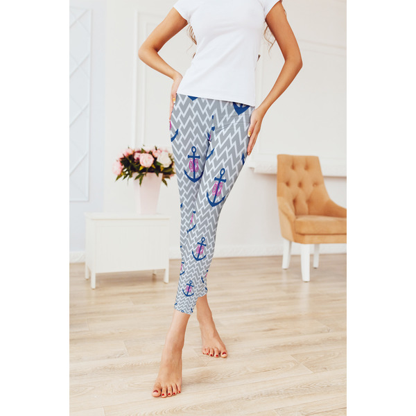 Monogram Anchor Ladies Leggings - LIFESTYLE 2