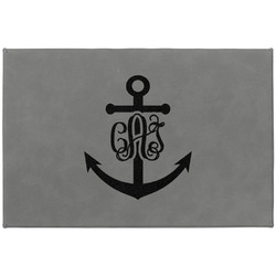 Monogram Anchor Large Gift Box w/ Engraved Leather Lid