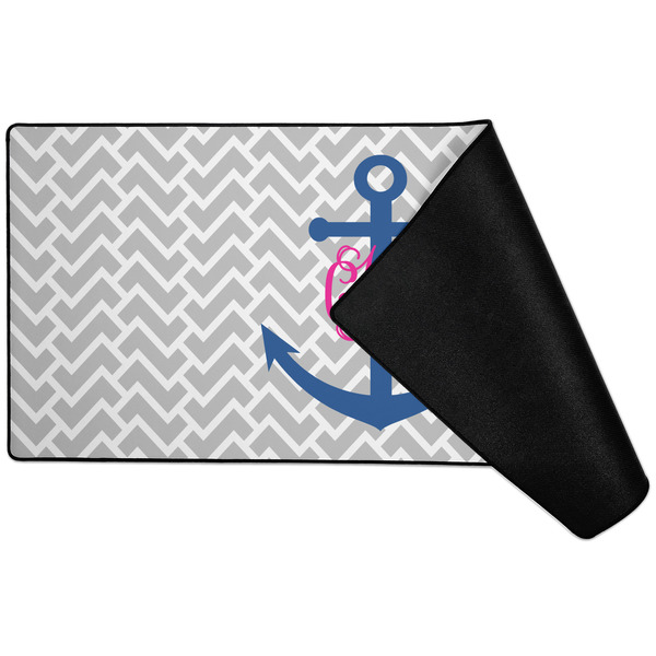 Monogram Anchor Large Gaming Mats - FRONT W/ FOLD