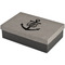 Monogram Anchor Large Engraved Gift Box with Leather Lid - Front/Main