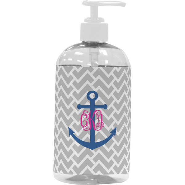 Monogram Anchor Large Liquid Dispenser (16 oz) - White
