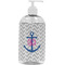 Monogram Anchor Plastic Soap / Lotion Dispenser (16 oz - Large - White)