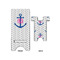Monogram Anchor Large Phone Stand - Front & Back