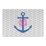 Monogram Anchor Large Rectangle Car Magnet