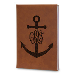 Monogram Anchor Leatherette Journal - Large - Double Sided