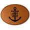 Monogram Anchor Leatherette Patches - Oval