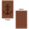 Monogram Anchor Leatherette Sketchbooks - Small - Single Sided - Front & Back View