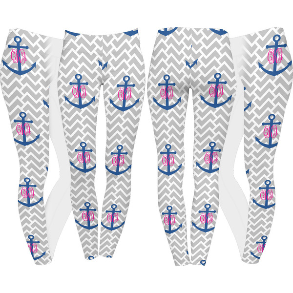 Monogram Anchor Leggings Turn Around - Apvl