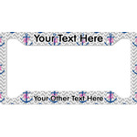 Monogram Anchor License Plate Frame - Style A