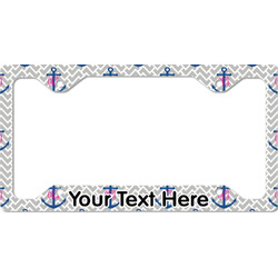 Monogram Anchor License Plate Frame - Style C