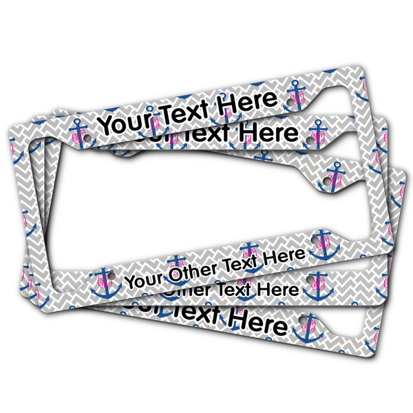 Monogram Anchor License Plate Frames - (PARENT MAIN)