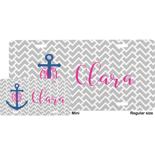 Monogram Anchor License Plate (Sizes)