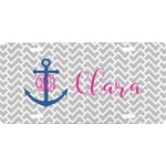 Monogram Anchor Front License Plate (Personalized)