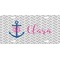 Monogram Anchor Front License Plate (Personalized)