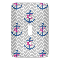 Monogram Anchor Light Switch Cover (Single Toggle) (Personalized)