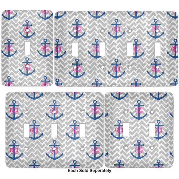 Monogram Anchor Light Switch Covers all sizes