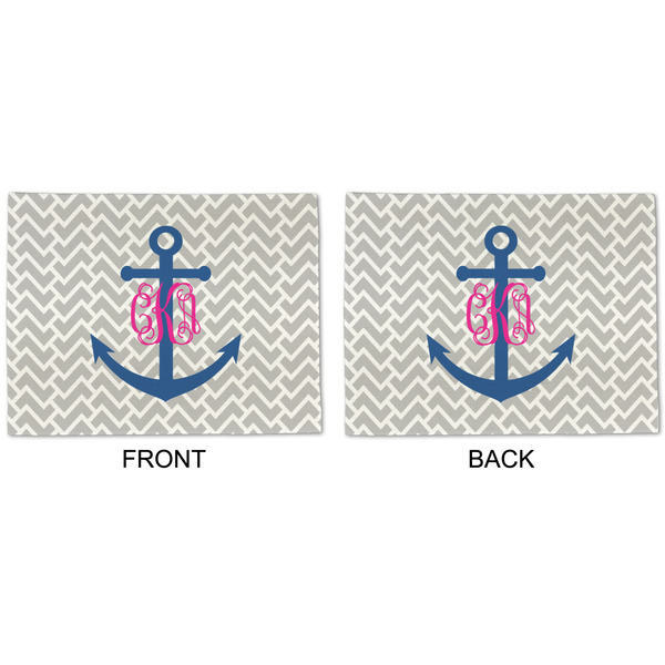 Monogram Anchor Linen Placemat - APPROVAL (double sided)