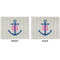 Monogram Anchor Linen Placemat - APPROVAL (double sided)