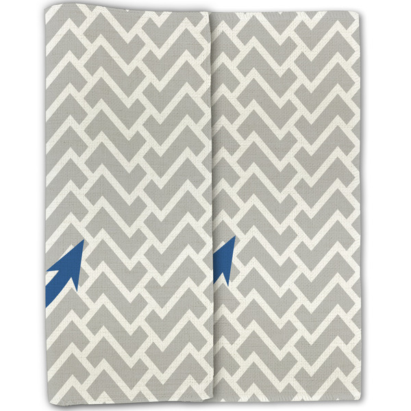 Monogram Anchor Linen Placemat - Folded Half (double sided)