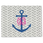 Monogram Anchor Single-Sided Linen Placemat - Single