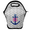 Monogram Anchor Lunch Bag - Front