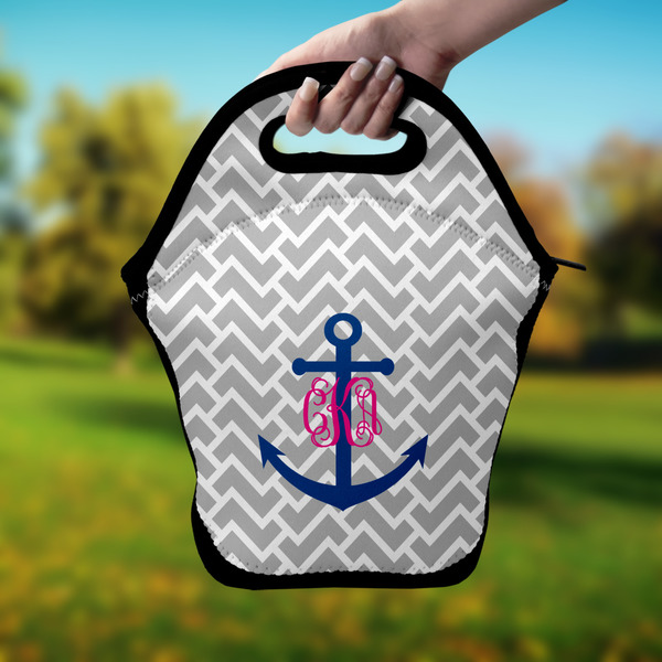 Monogram Anchor Lunch Bag - Hand