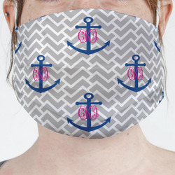 Monogram Anchor Face Mask Cover (Personalized)