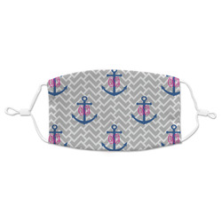 Monogram Anchor Adult Cloth Face Mask - Standard (Personalized)
