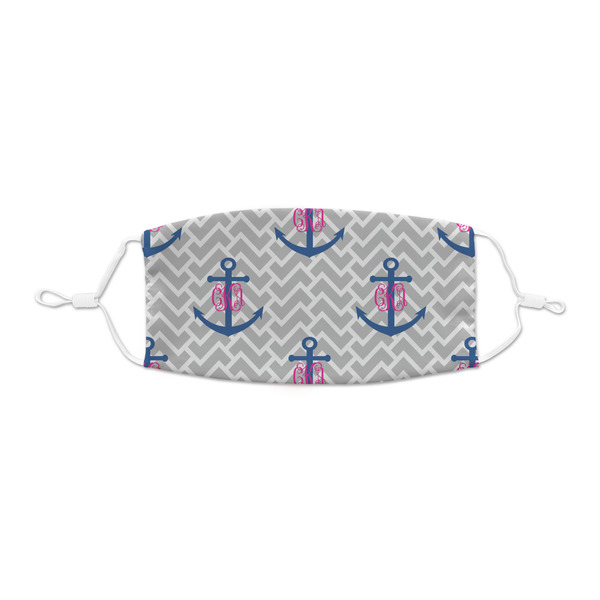 Custom Monogram Anchor Kid's Cloth Face Mask - XSmall (Personalized)