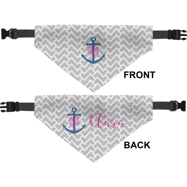 Monogram Anchor Medium Dog Bandana Approval